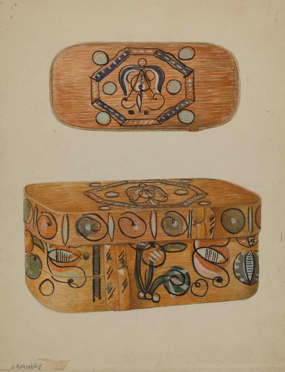 Boîte allemande de Pennsylvanie - Joseph Rothenberg