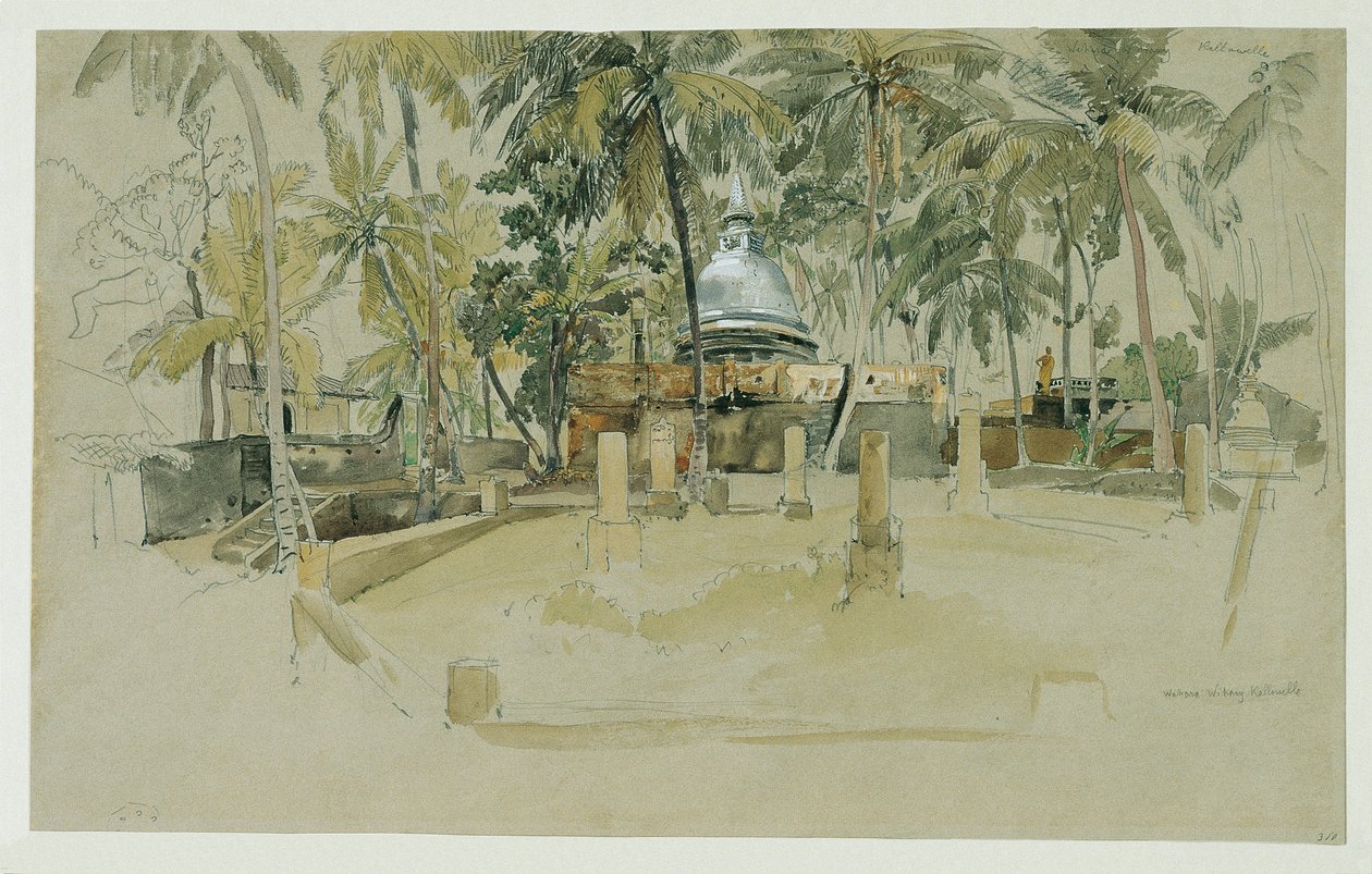 Temple bouddhiste à Ceylan (Sri Lanka) - Joseph Selleny