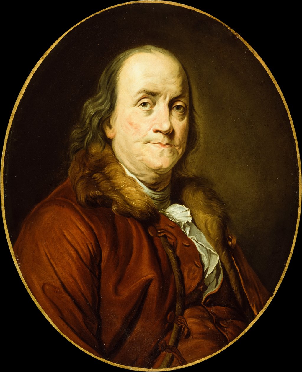 Benjamin Franklin (huile sur toile) - Joseph Siffred (after) Duplessis