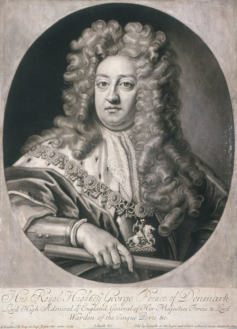 Portrait ovale de George, Prince de Danemark, 1704 - Joseph Smith