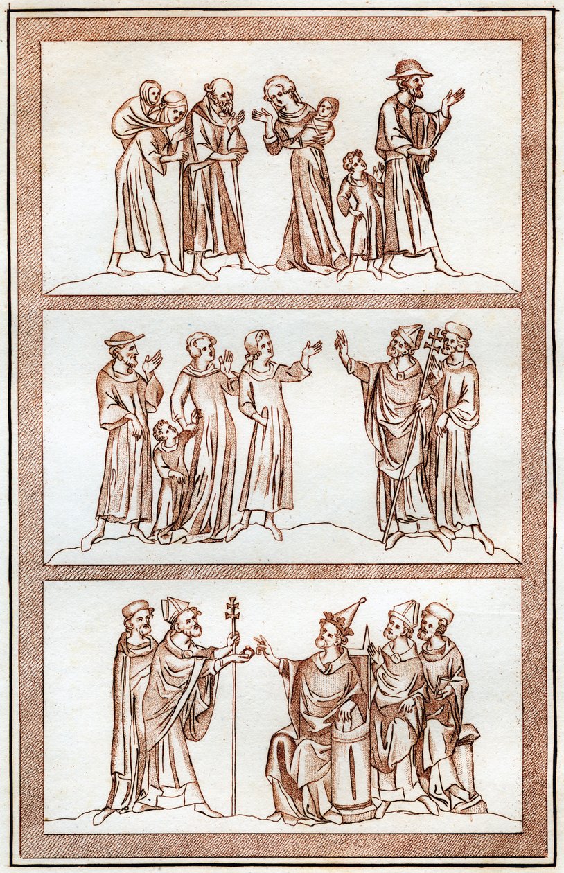 La vie de Thomas Becket, 1801. | Joseph Strutt