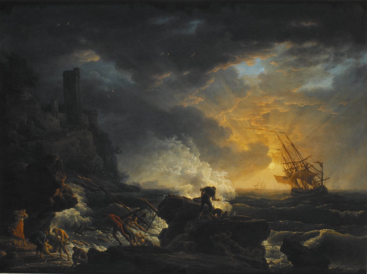 Néerlandais : Naufrage Naufrage - Joseph Vernet