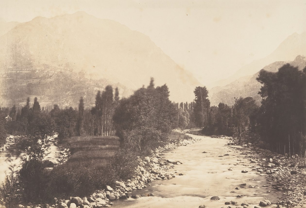 Vallée de Lur prise du chemin de Sasie à St-Sauveur, 1850 - Joseph Vigier