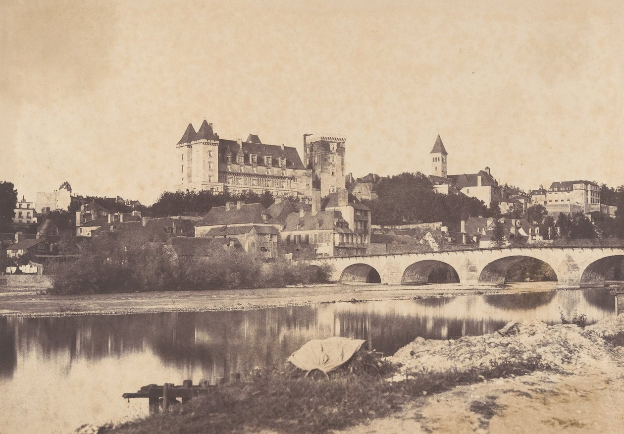 Vue du château de Pau, 1853 - Joseph Vigier