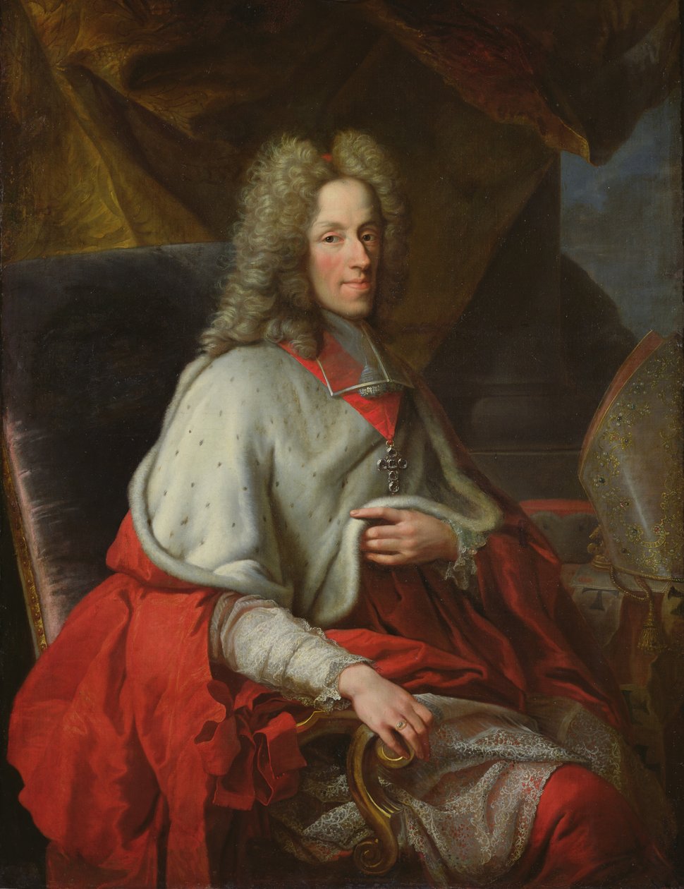 Portrait du cardinal Joseph Clément de Bavière, Électeur de Cologne - Joseph Vivien