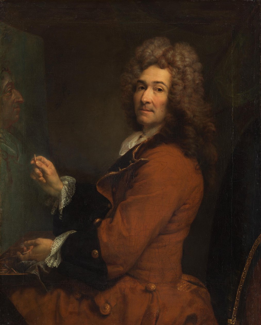 Autoportrait au chevalet - Joseph Vivien