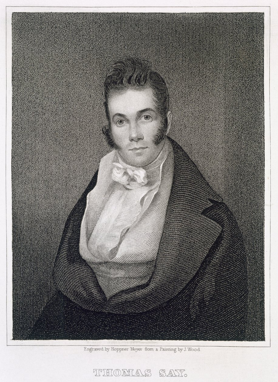 Thomas Say (1787-1834), gravé par Henry Hoppner Meyer (1787-1847) - Joseph Wood