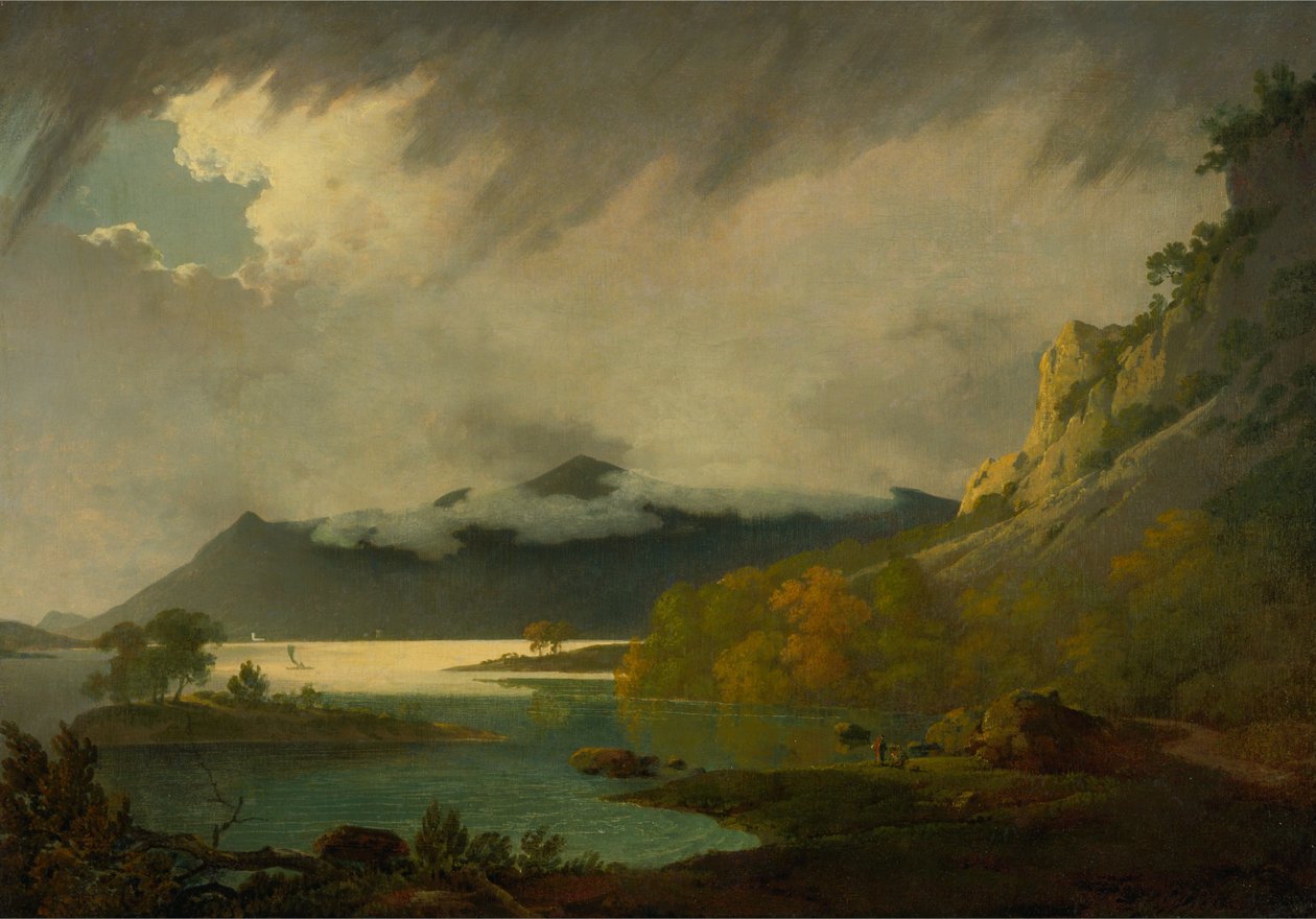 Derwent Water, avec Skiddaw au loin - Joseph Wright of Derby
