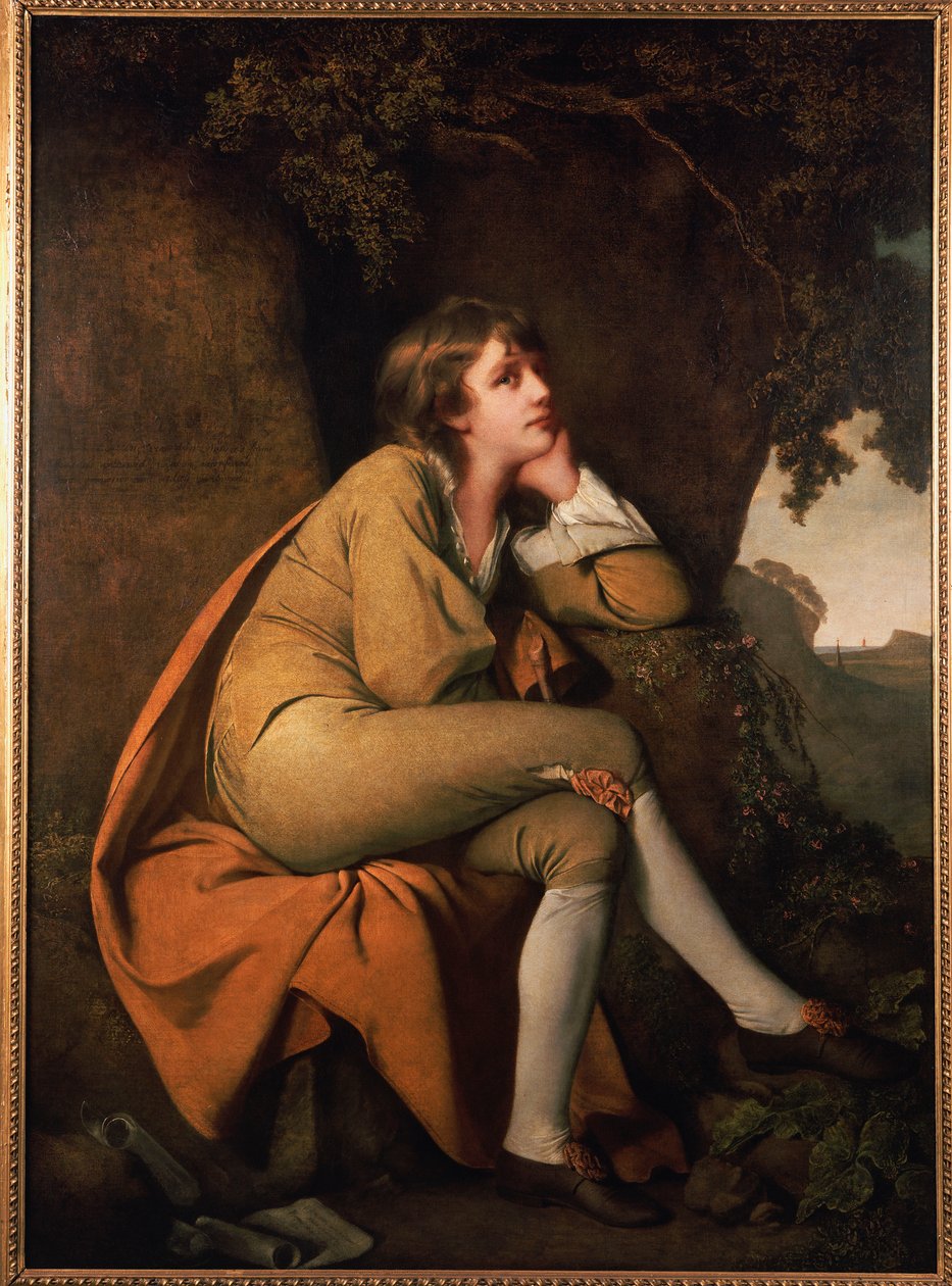 Edwin, de "Minstrel" par Dr. Beattie - Joseph Wright of Derby
