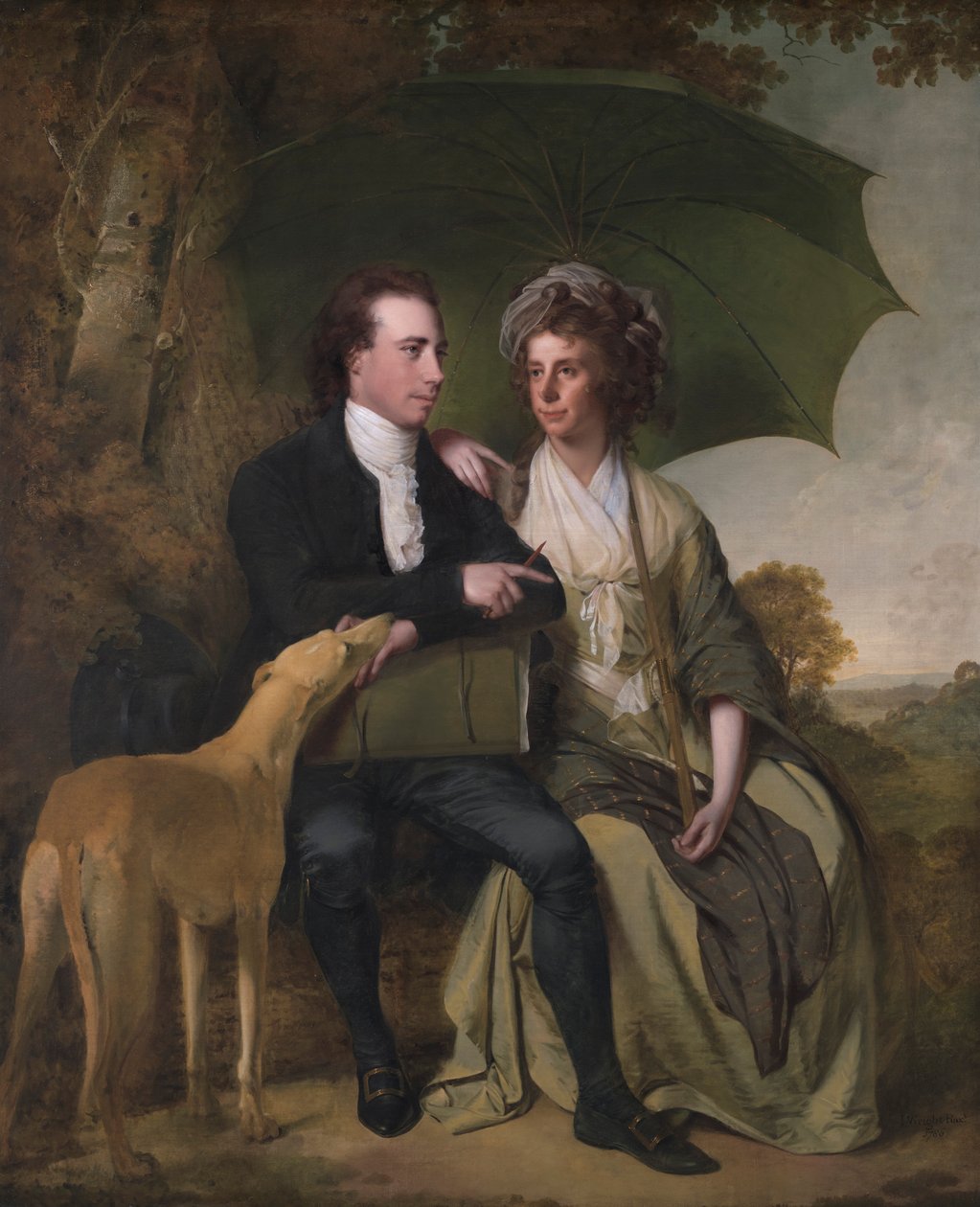 Le révérend et Mme Thomas Gisborne, de Yoxall Lodge, Staffordshire - Joseph Wright of Derby