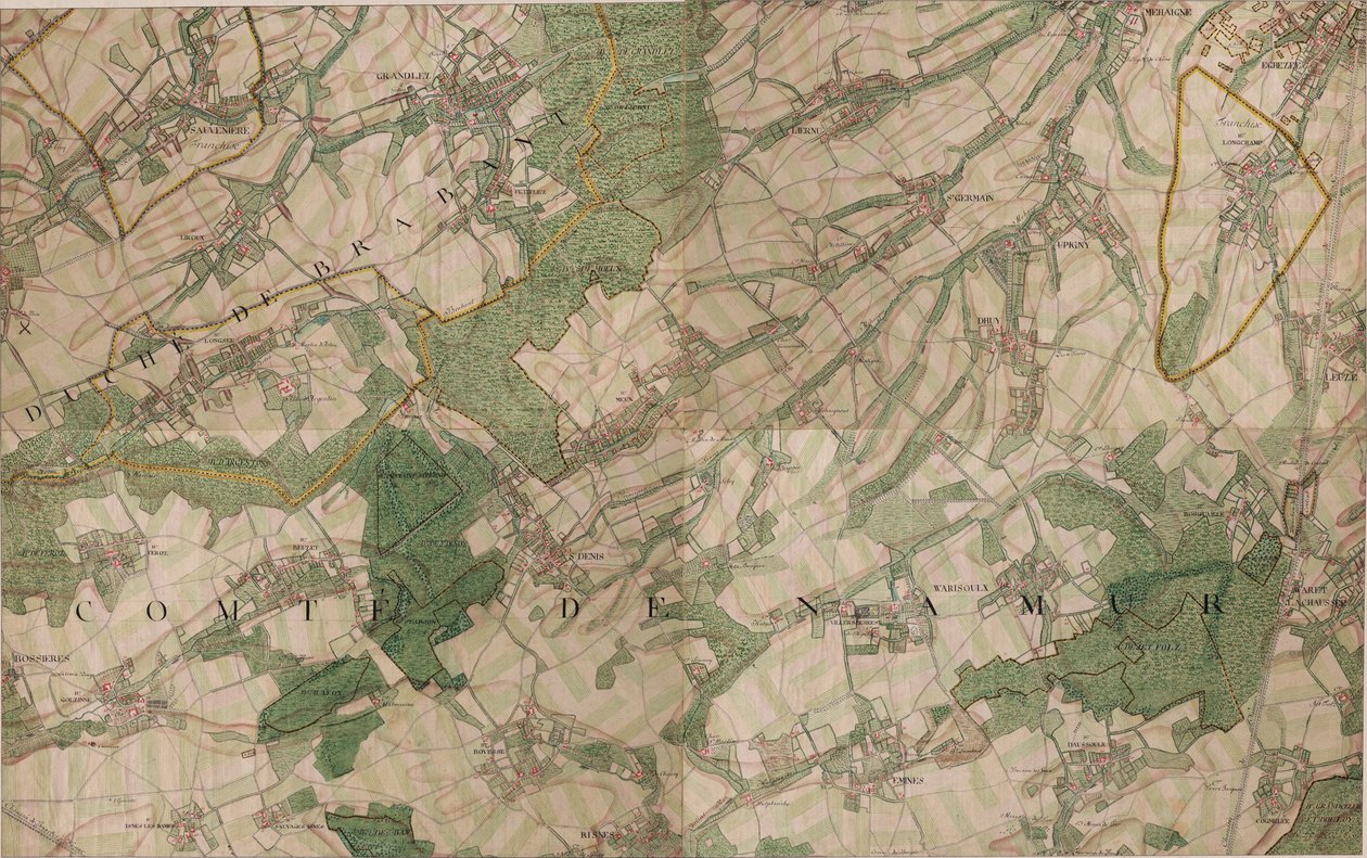 Carte de St. Denis - Saint-Denis - Joseph de Ferraris