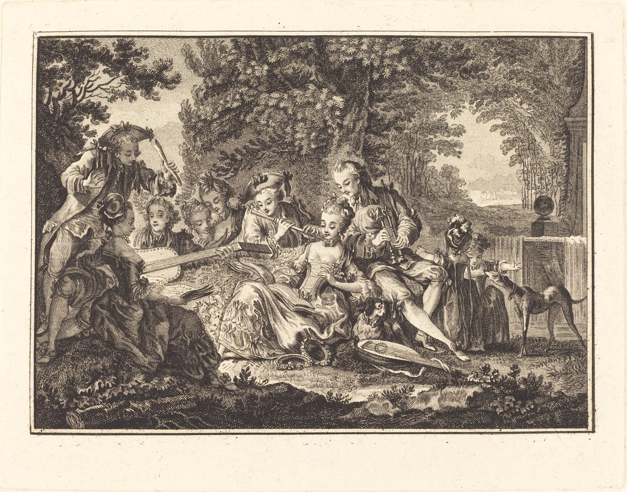 Concert Rural - Joseph de Longueil after Charles Eisen