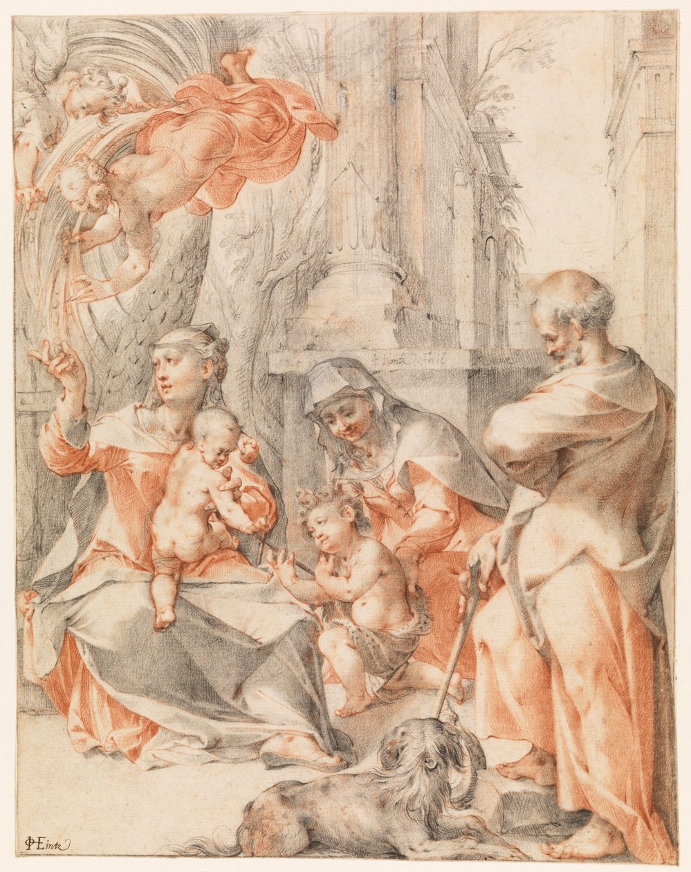 Repos pendant la fuite en Égypte - Joseph the younger Heintz