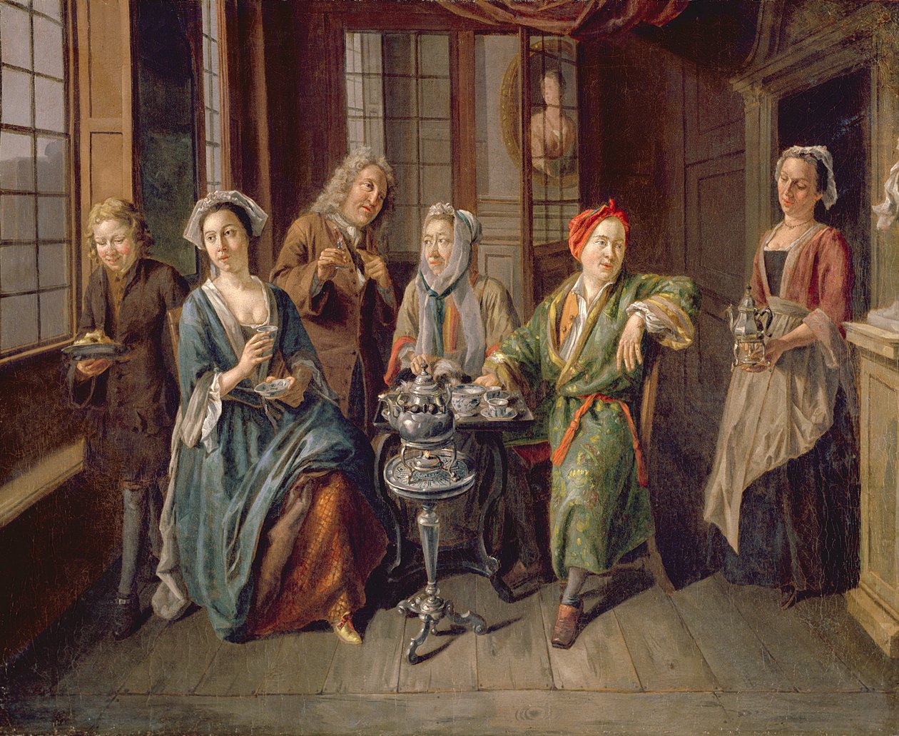 Une fête de thé - Joseph van Aken