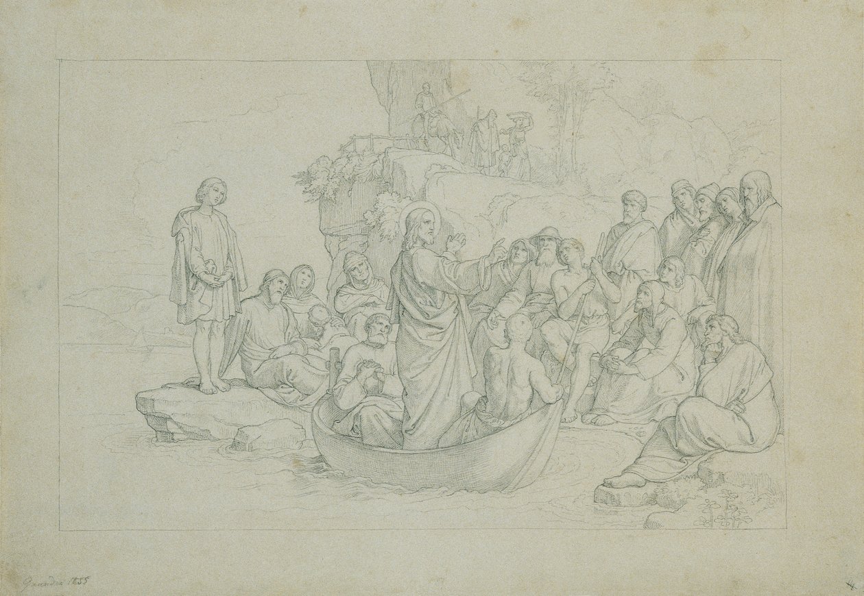 Le sermon depuis le bateau - Joseph von Fuhrich