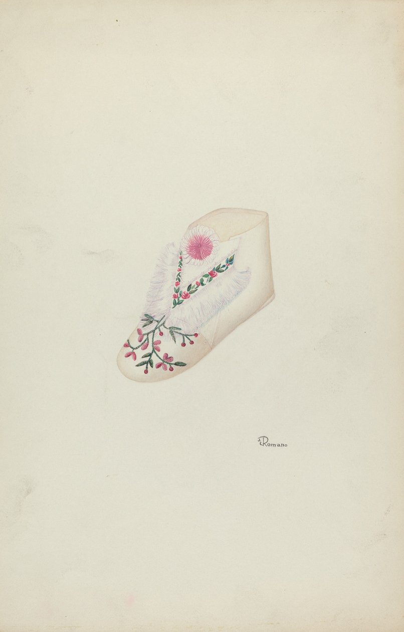 Chaussure de bébé, vers 1938 - Josephine C. Romano