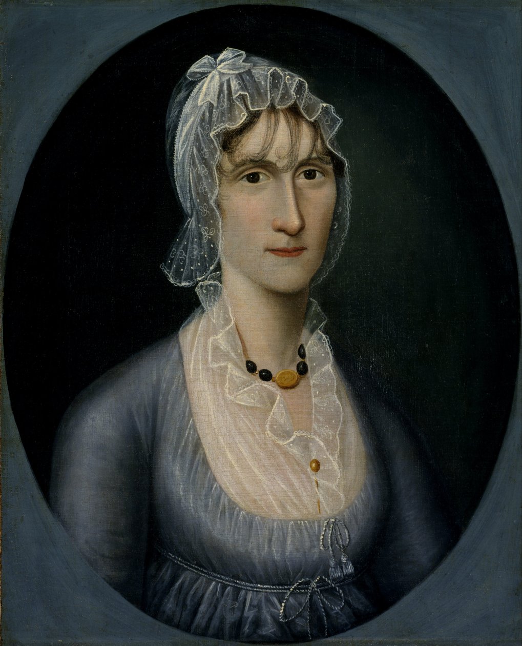Portrait de Mme Barbara Baker Murphy (épouse du capitaine de mer) - Joshua Johnson