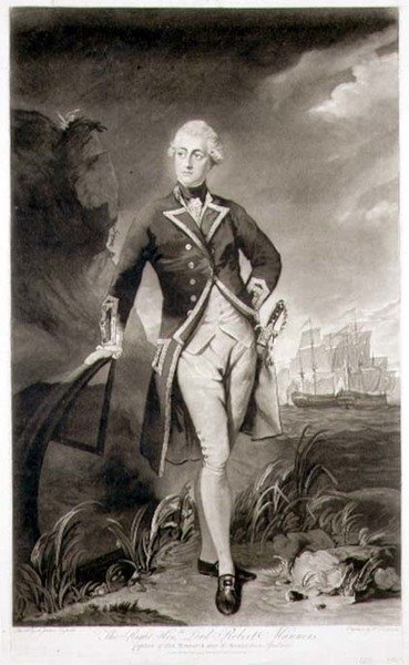 Portrait de Lord Robert Manners (1758-82) Capitaine du HMS 