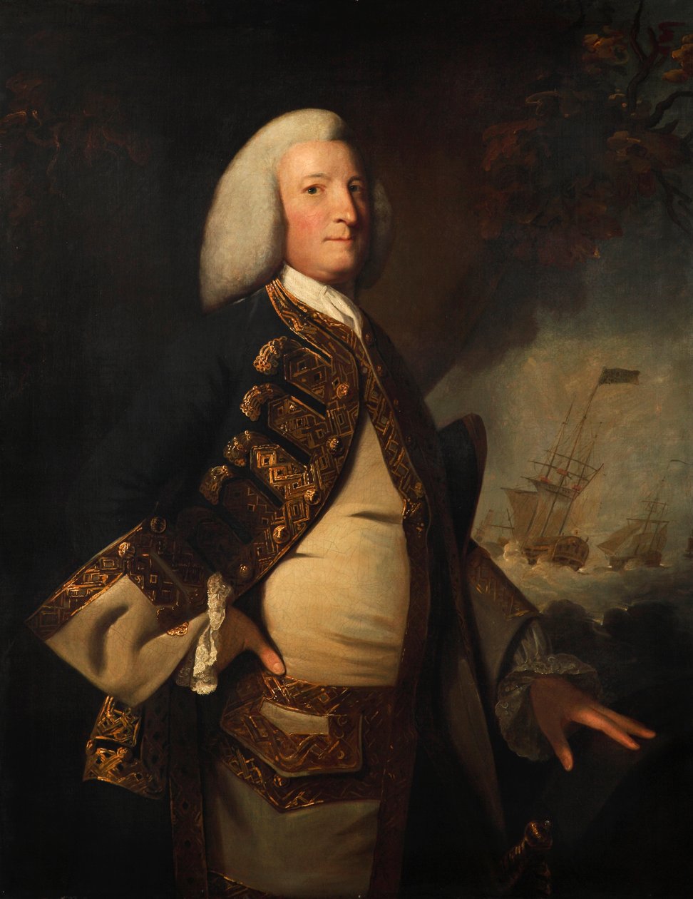 Amiral Sir George Anson - Joshua (style of) Reynolds