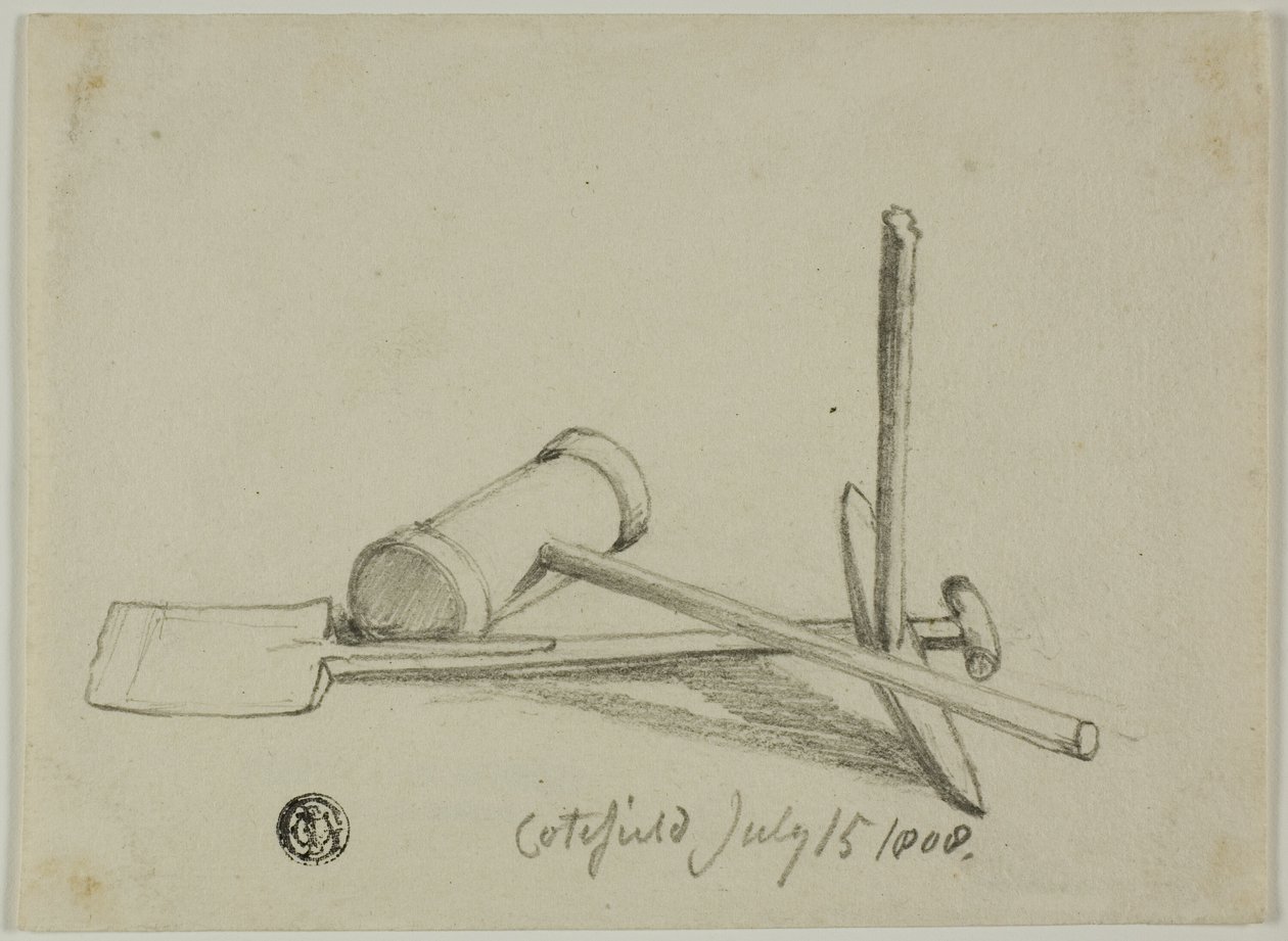 Maillet, pioche et pelle - Joshua Cristall