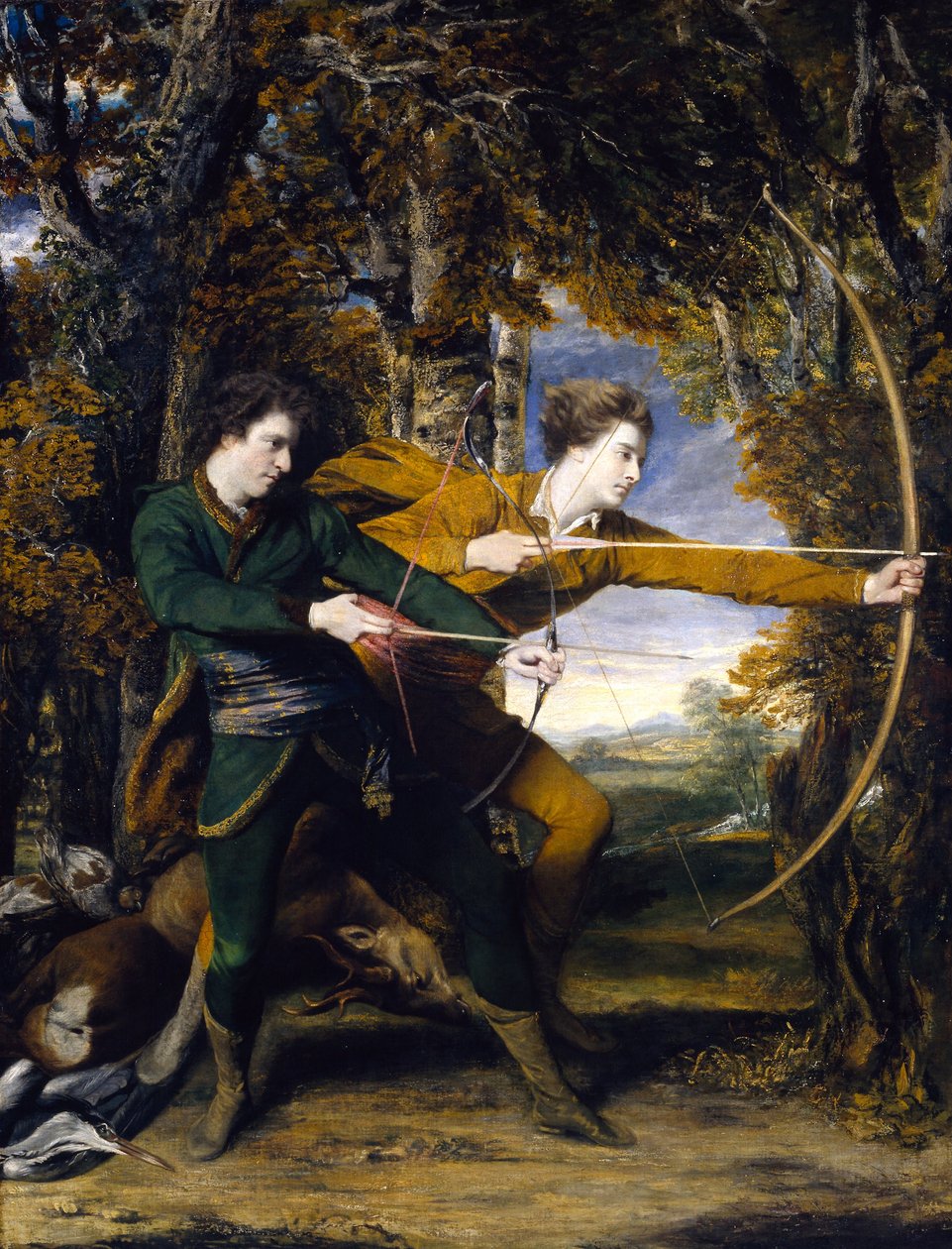 Le colonel Acland et Lord Sydney : les archers - Joshua Reynolds