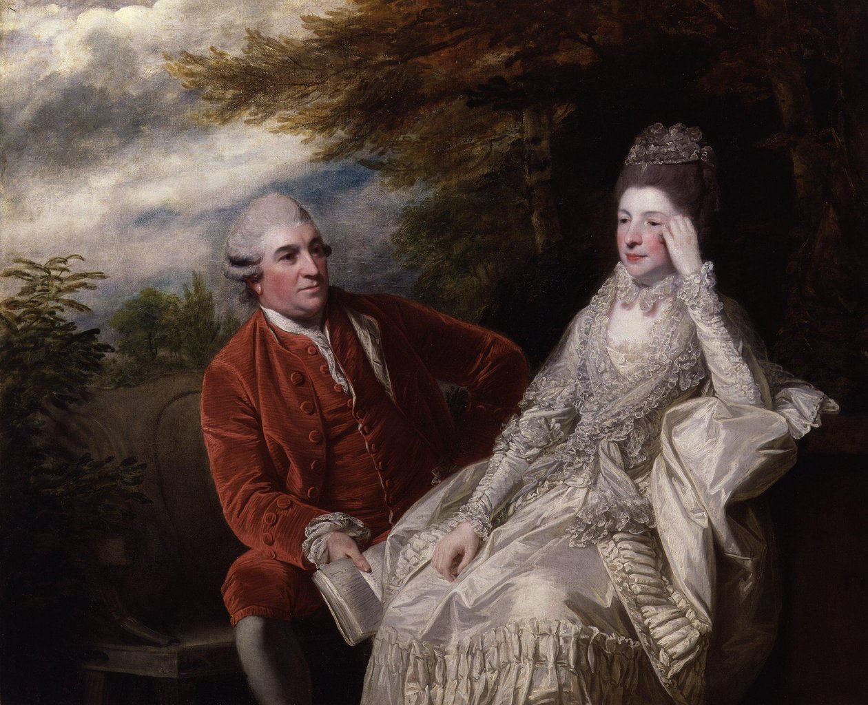 David Garrick ; Eva Maria Garrick, née Veigel - Joshua Reynolds
