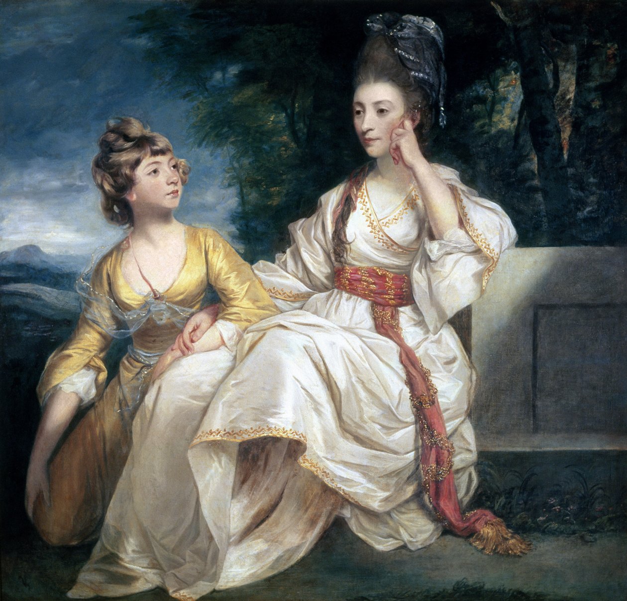 Mme Thrale et sa fille Hester (Queeney) 1777-78 - Joshua Reynolds