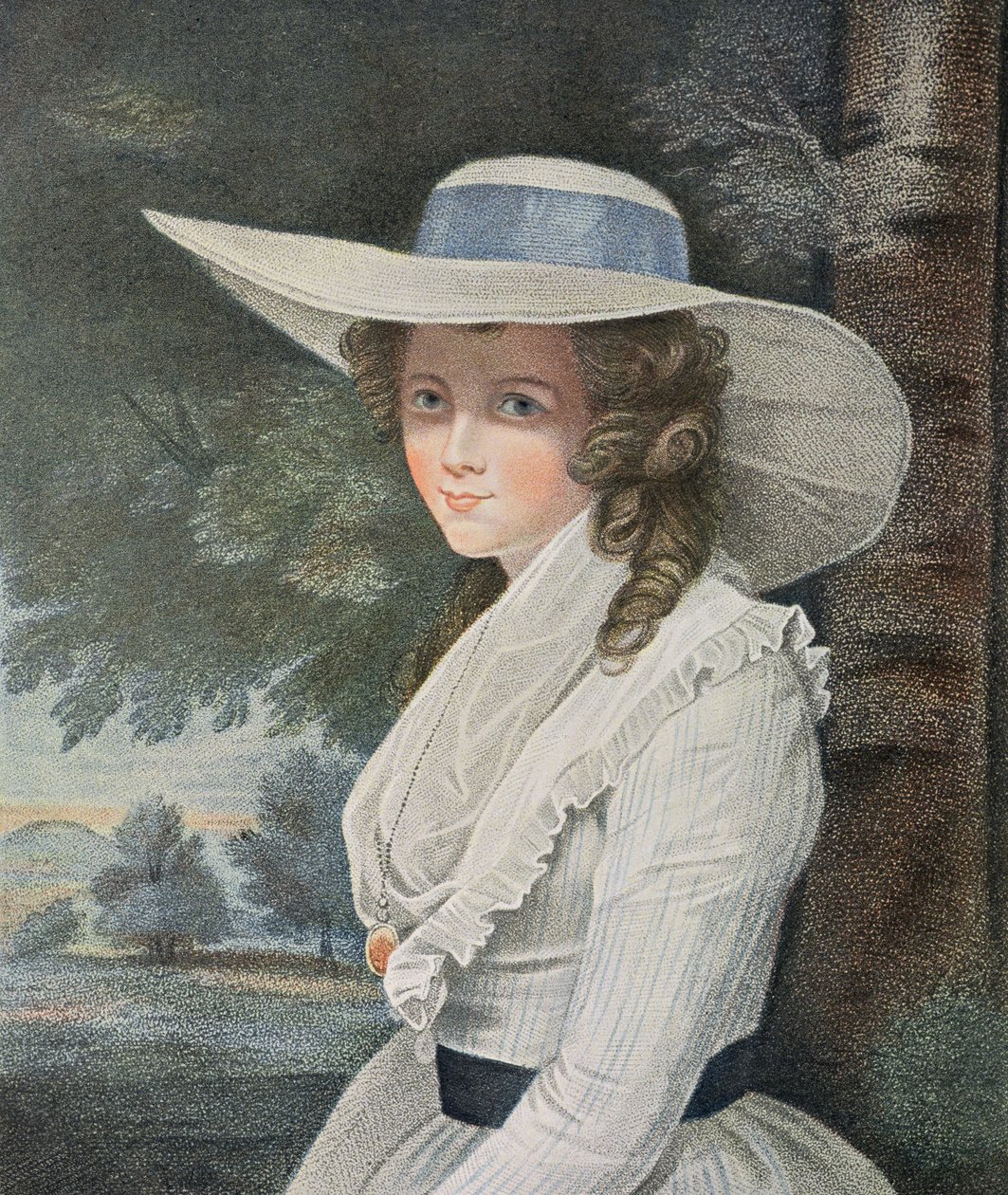 La très honorable comtesse Spencer (d.1831) gravée par Francesco Bartolozzi, publiée par E.M. Diemar, 1787 (gravure au pointillé) - Joshua Reynolds