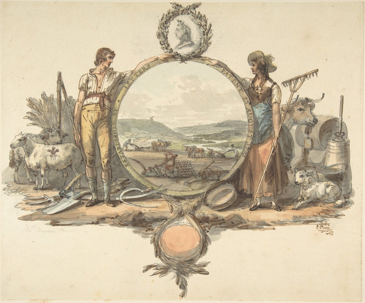 Conception pour un frontispice - Josiah Boydell