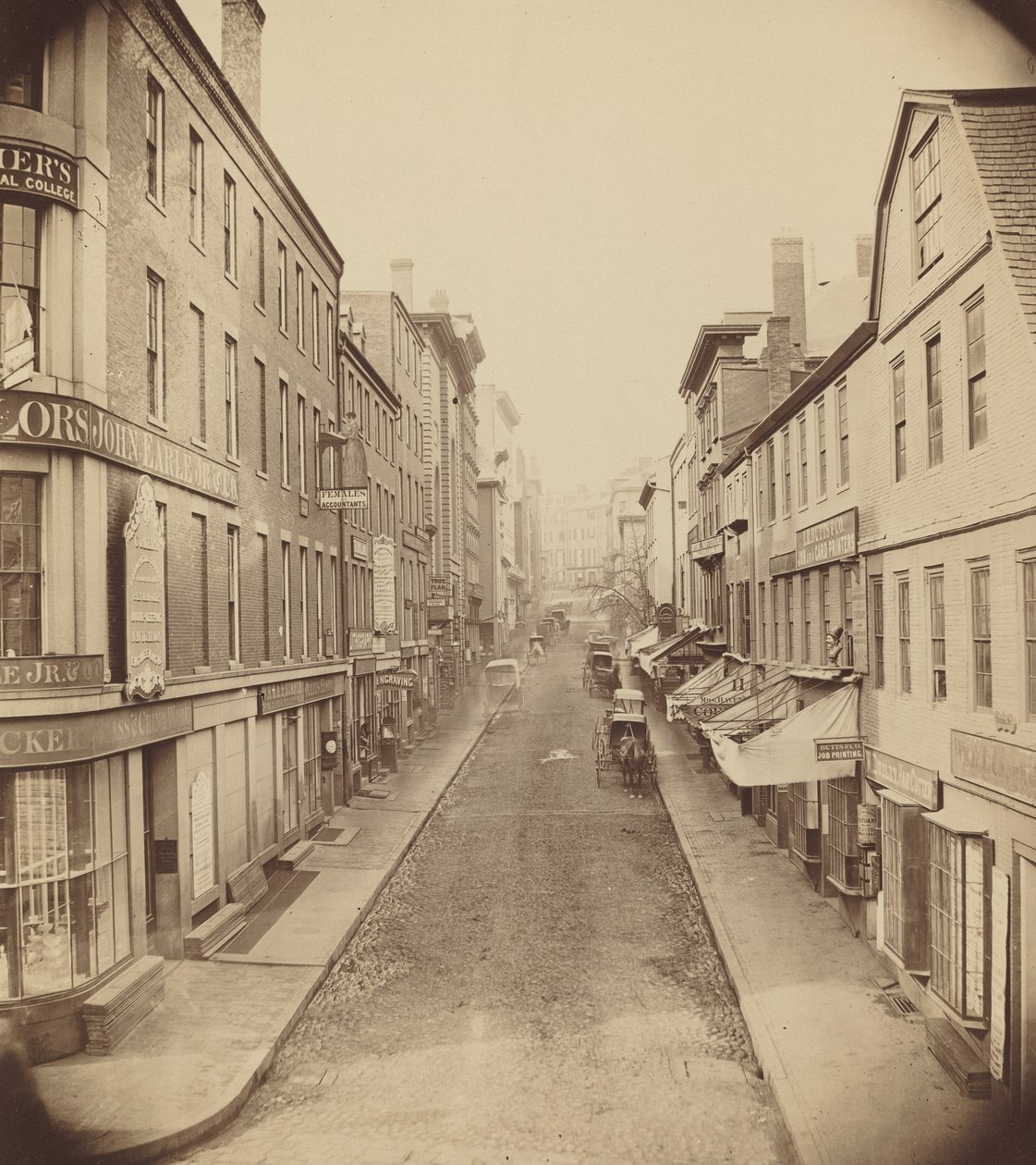 School Street, Boston - Josiah Johnson Hawes