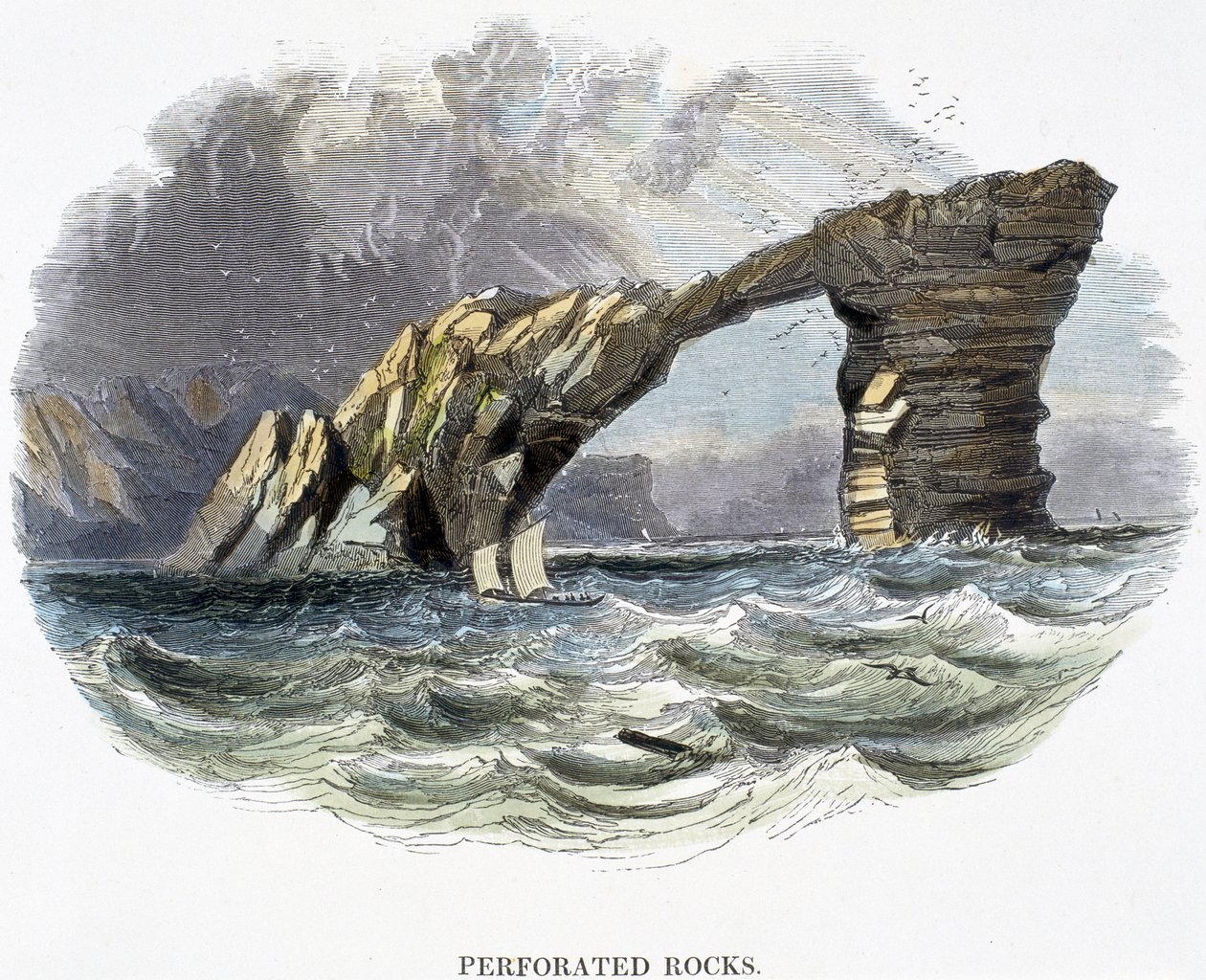 Rochers Perforés, de Phénomènes de la Nature, 1849 - Josiah Wood Whymper