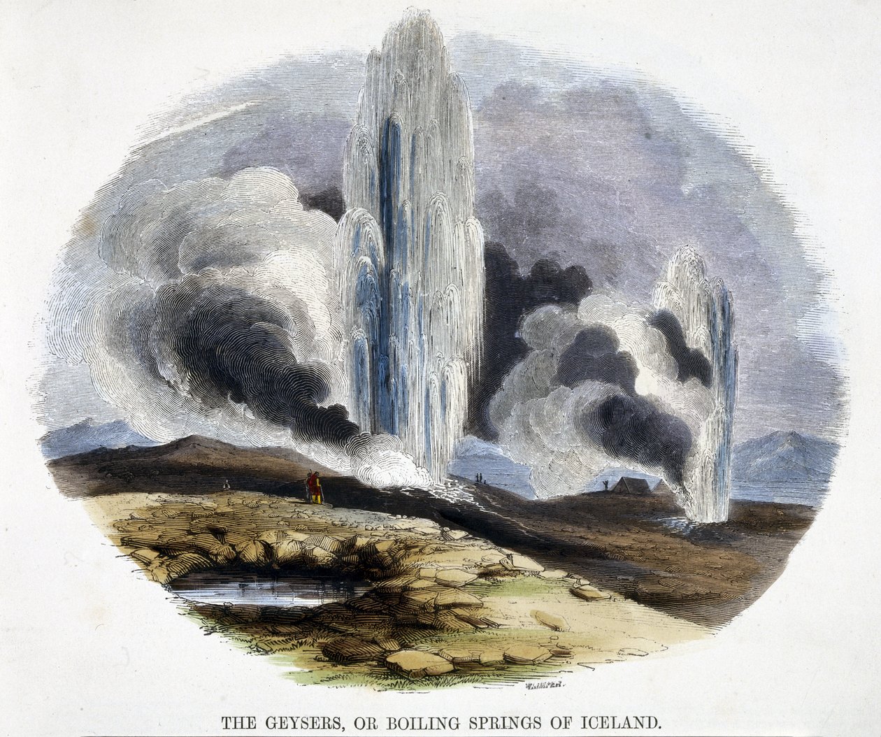 Les Geysers, ou Sources Bouillonnantes d