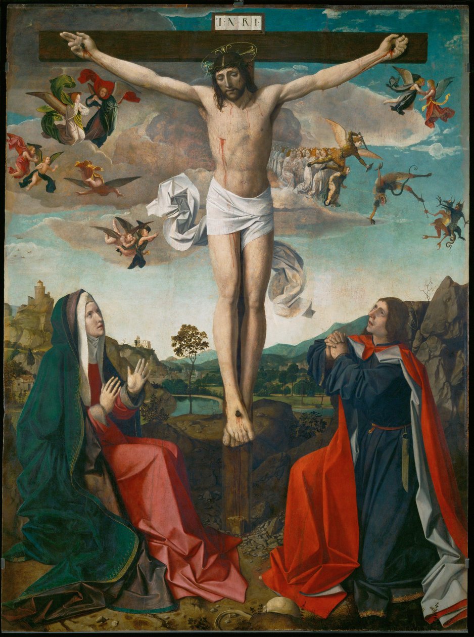 Calvaire, détail - Josse (fl.1493-1508) Lieferinxe