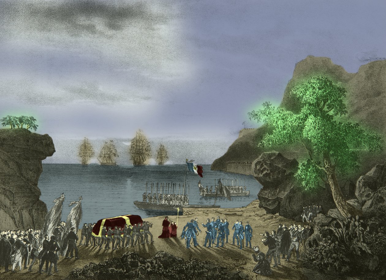 Le cercueil de Napoleon quitte Ste Helene - Josse Photo