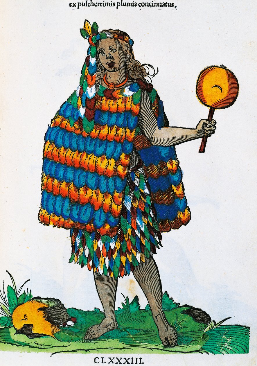 Indien américain, gravure par Hans Weigel l