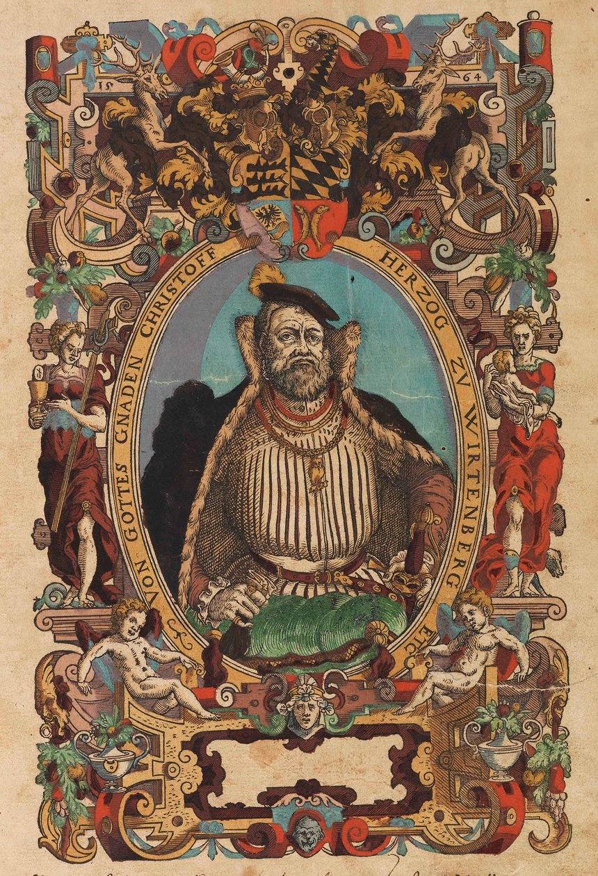 Portrait du duc Christoph de Wurtemberg - Jost Amman