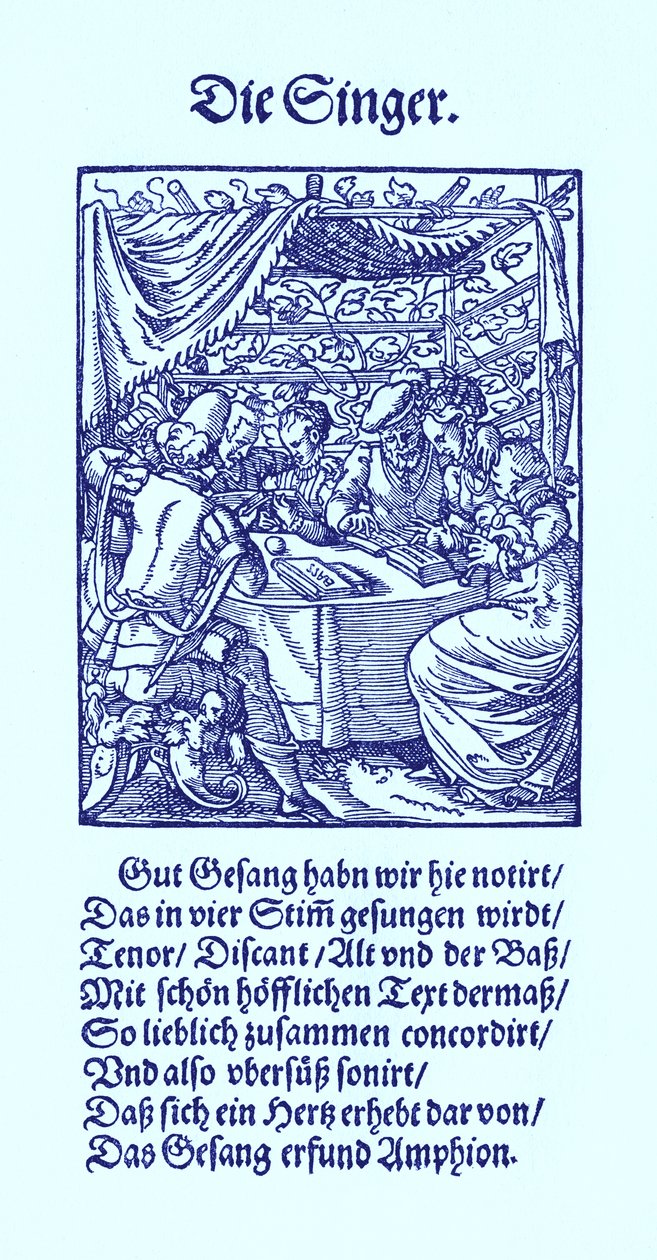 Chanteurs - Jost Amman