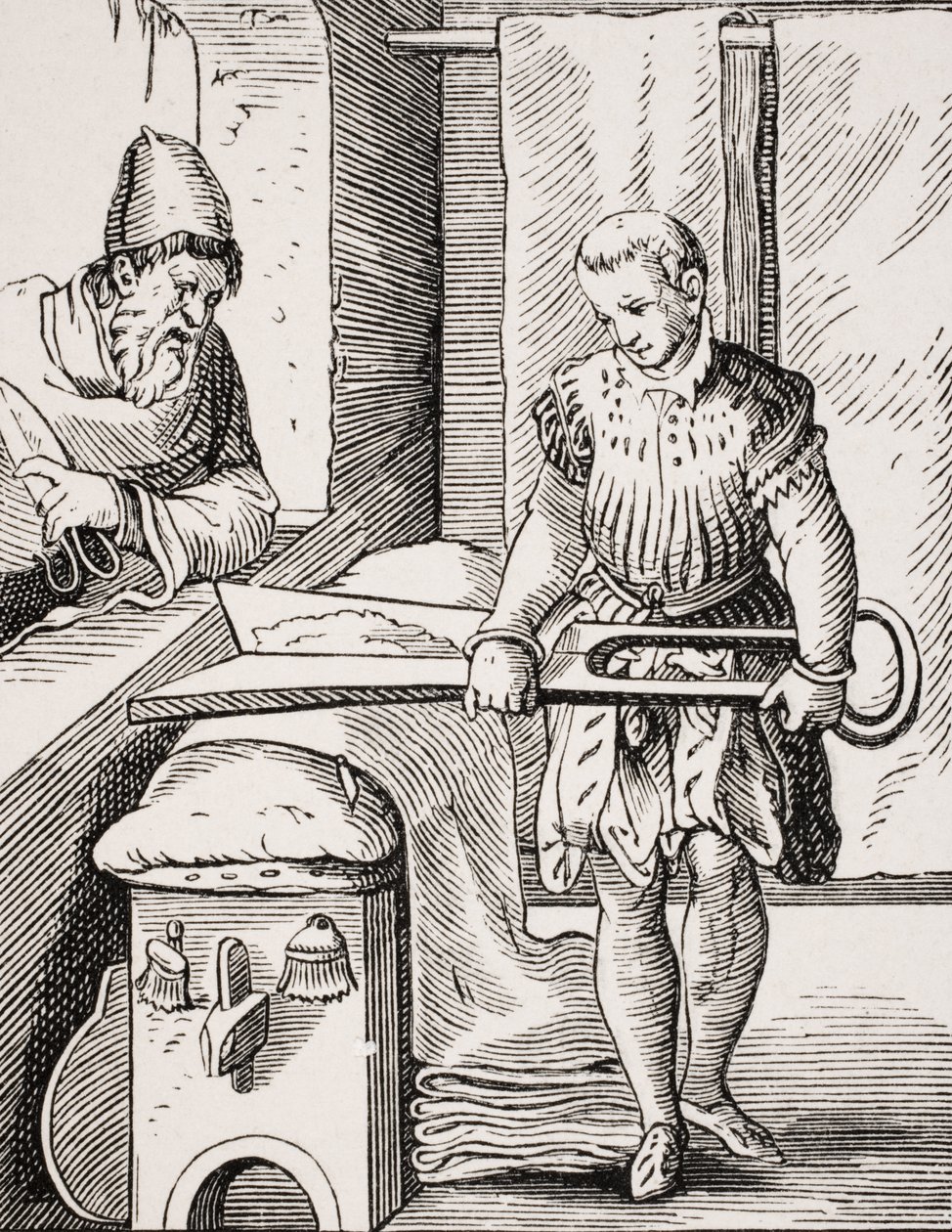 Travailleur du textile, reproduction d