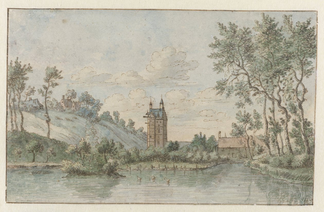 Paysage avec Huis Kluys, près de Bruxelles - Josua de Grave (attributed to)