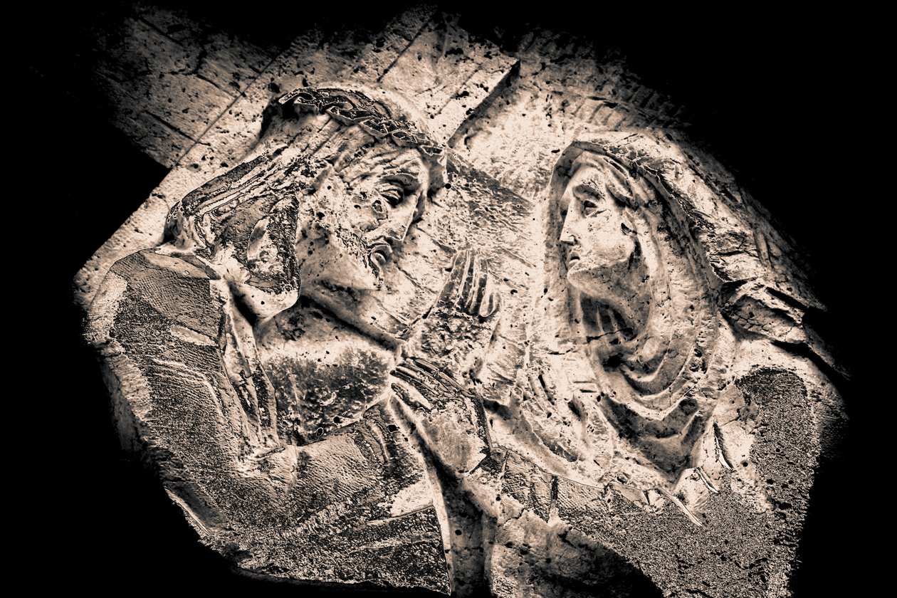 Jésus et Marie, de la série Stations de la Croix 2015 (photographie) - Joy Lions