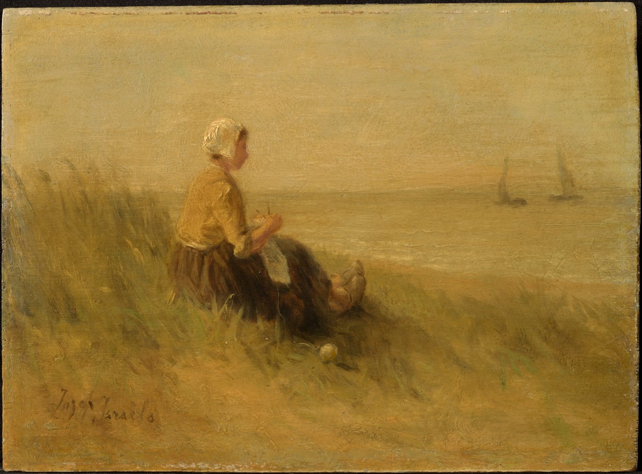 Femme sur le rivage - Jozef Israëls