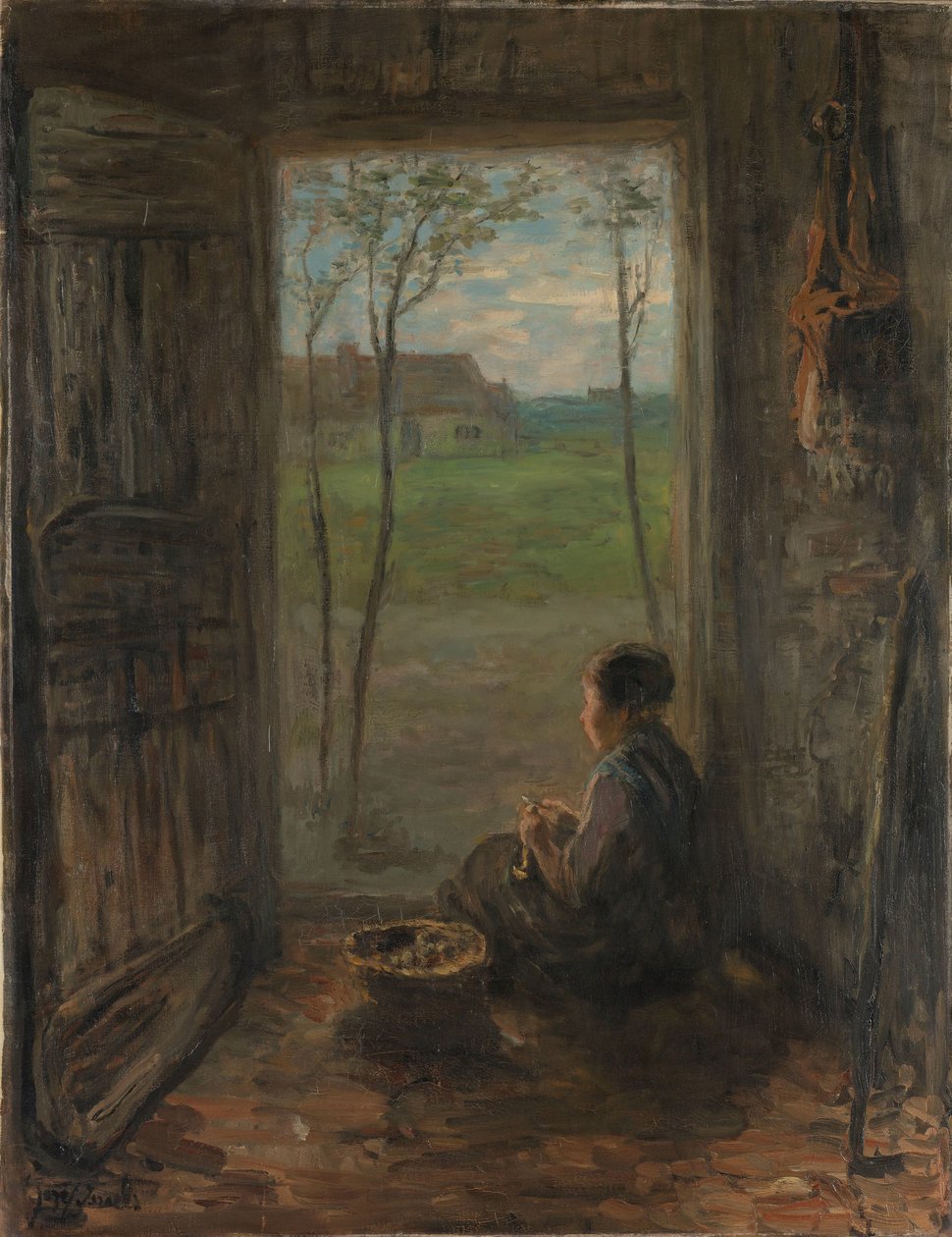 Scène de Laren - Jozef Israëls