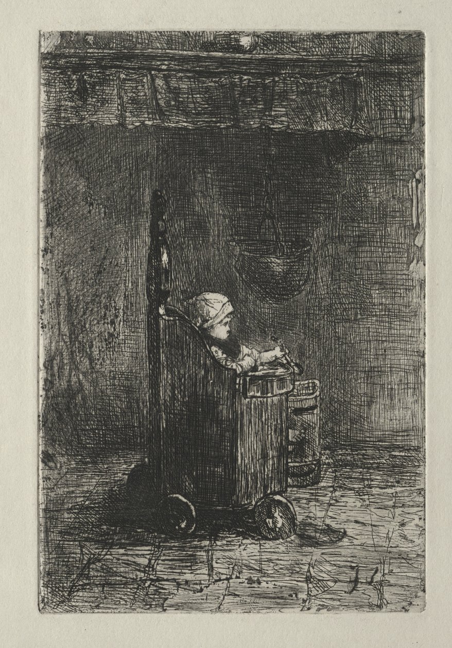 Bébé dans sa chaise - Jozef Israëls