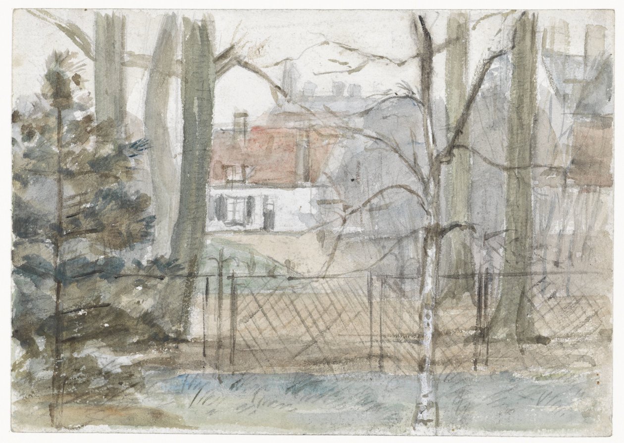 Maison de campagne et jardin - Jozef Israëls