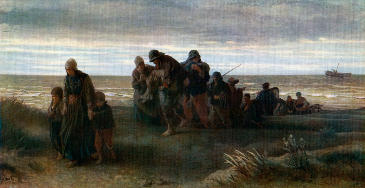 Pêcheurs portant un noyé, c. 1861, 1912 - Jozef Israëls