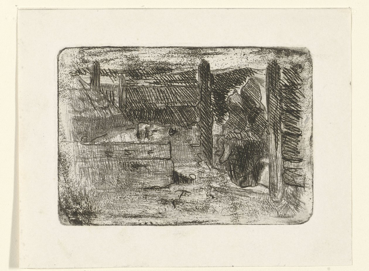Enfants près de la porcherie - Jozef Israëls
