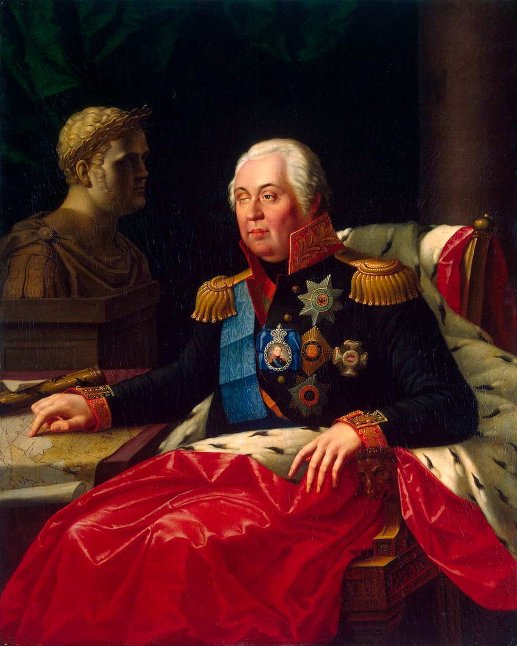 Portrait du maréchal Prince Mikhaïl Koutouzov, 1745-1813, début du 19ème siècle - Jozef Oleszkiewicz