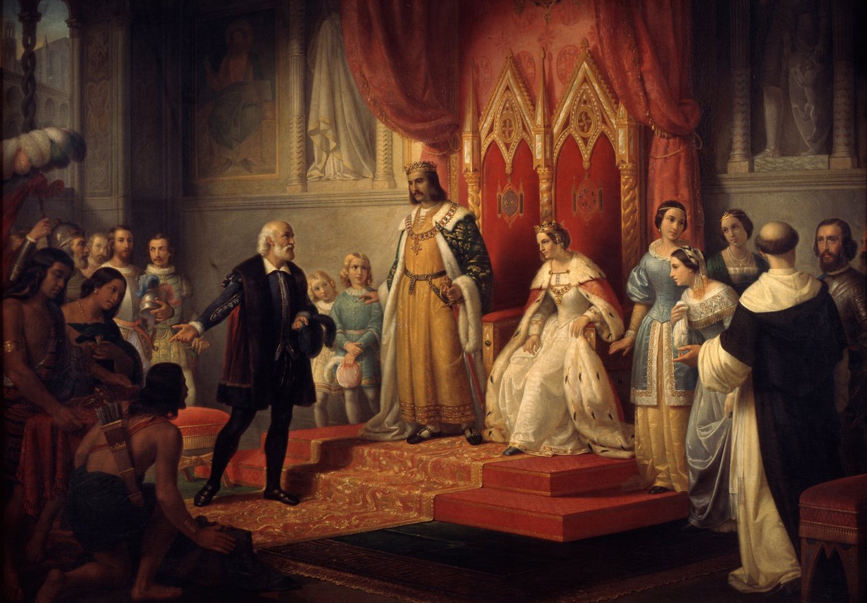Christophe Colomb à la cour des Rois Catholiques - Juan Cordero