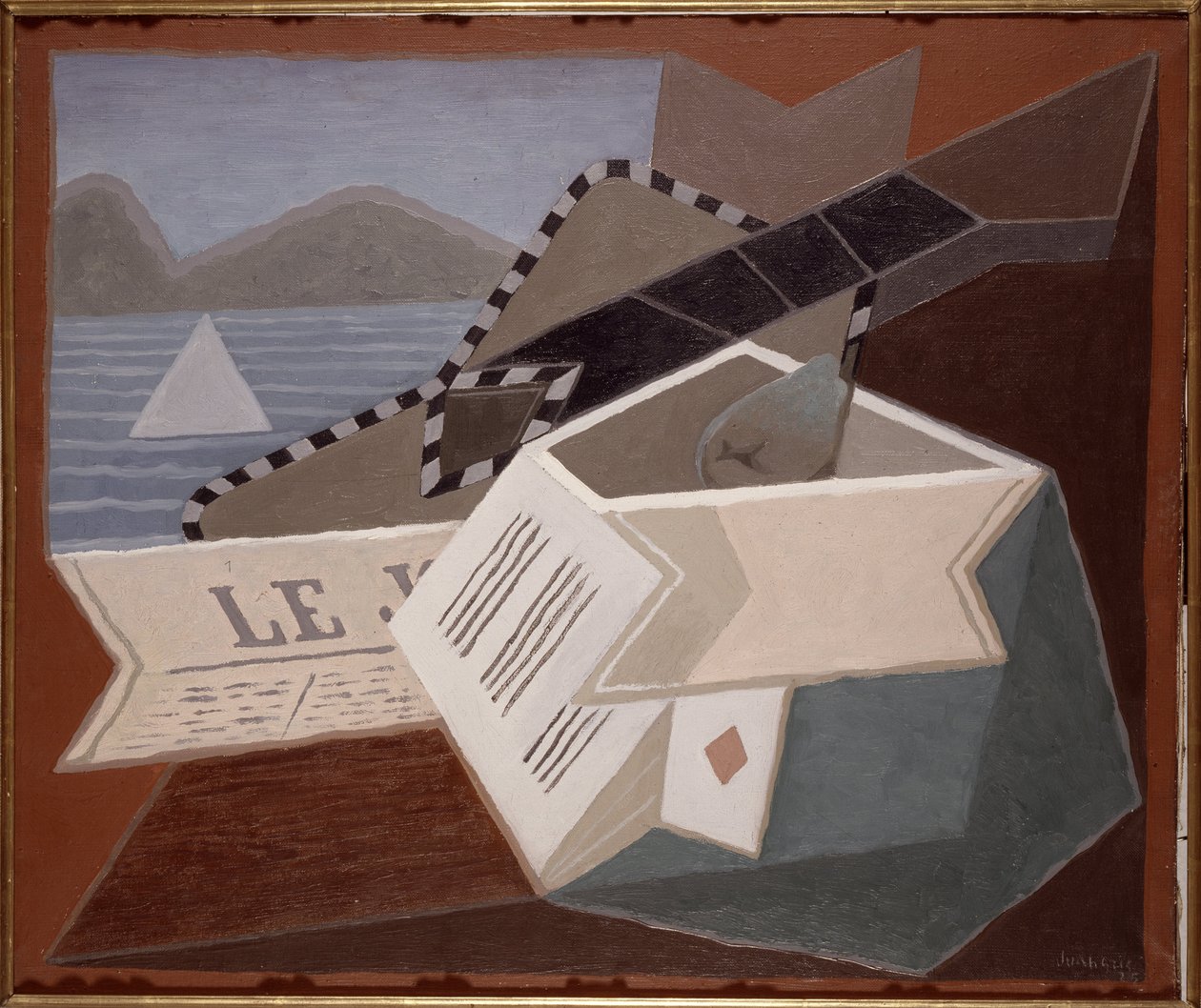 La guitare devant la mer - Juan Gris