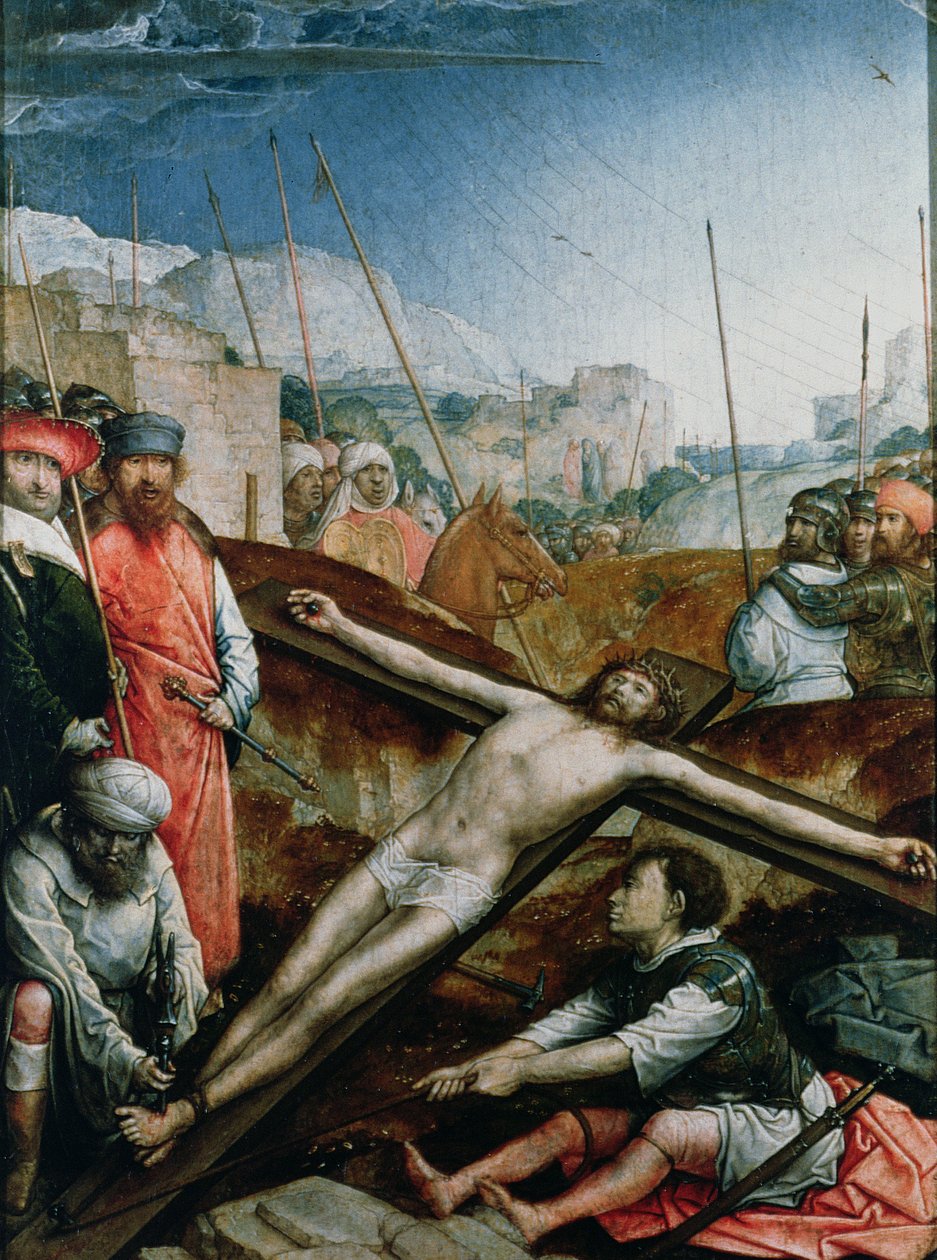 Christ élevé sur la croix, 1496-1504 - Juan de Flandes
